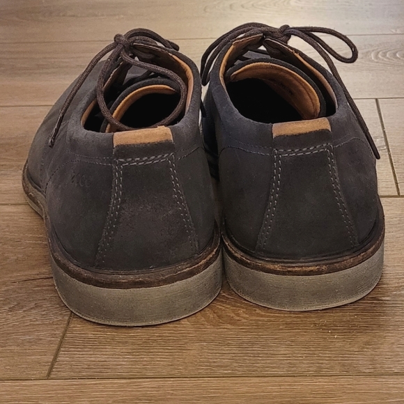 ECCO Gray Suede Oxford Shoe Men's Size 42 EU - Picture 4 of 7
